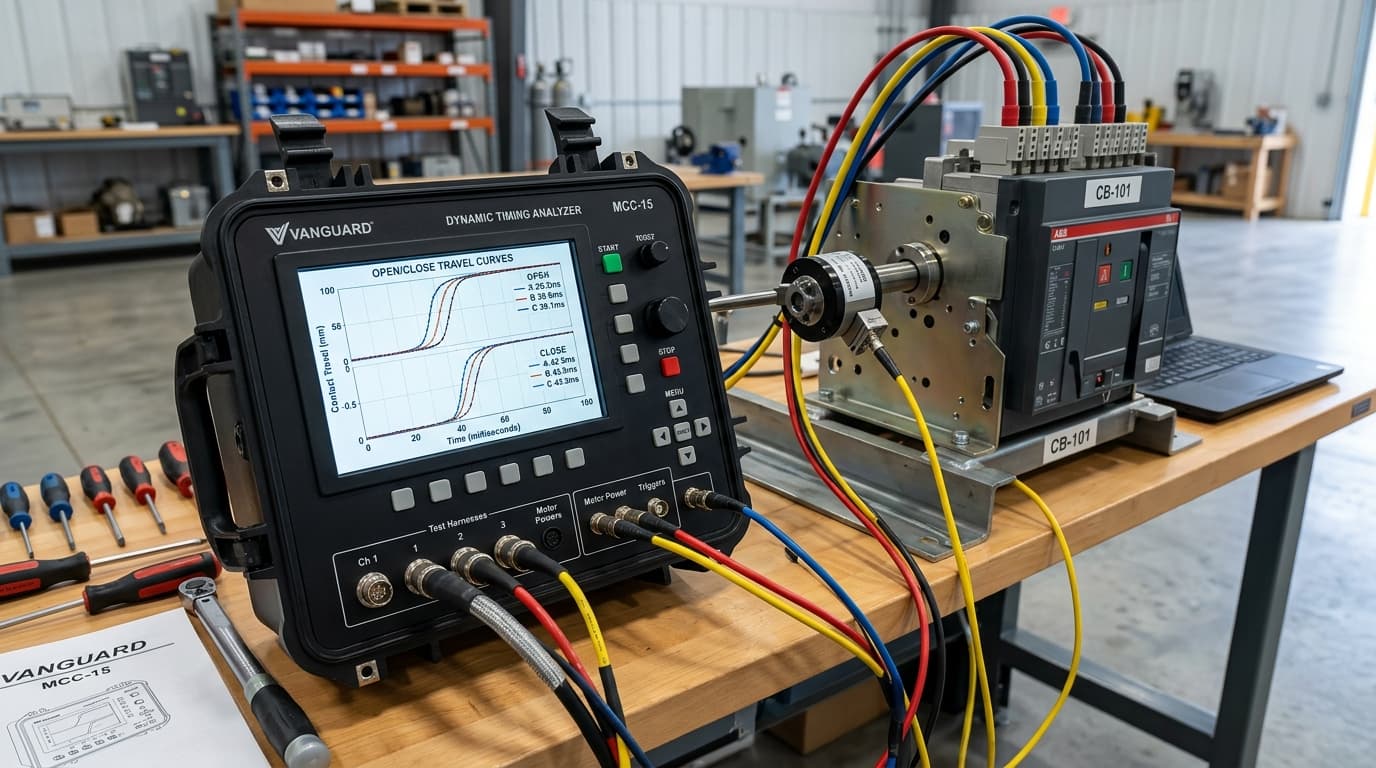 Dynamic Circuit Breaker Timing Analyzer Kit with Travel Curves